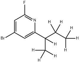 4-Bromo-2-(sec-butyl-d9)-6-fluoropyridine Structure