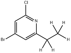 4-Bromo-2-chloro-6-(ethyl-d5)-pyridine Structure