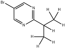 5-Bromo-2-(iso-propyl-d7)-pyrimidine 구조식 이미지