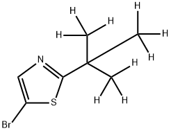 5-Bromo-2-(tert-butyl-d9)-thiazole Structure