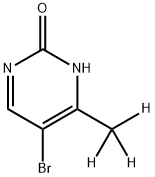 5-Bromo-2-hydroxy-4-(methyl-d3)-pyrimidine 구조식 이미지