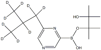 6-(iso-Butyl-d9)-pyrazine-2-boronic acid pinacol ester 구조식 이미지