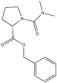 Benzyl (S)-1-(Dimethylcarbamoyl)pyrrolidine-2-carboxylate 구조식 이미지