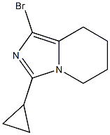 1-bromo-3-cyclopropyl-5H,6H,7H,8H-imidazo[1,5-a]pyridine Structure