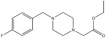 ethyl 2-(4-(4-fluorobenzyl)piperazin-1-yl)acetate 구조식 이미지