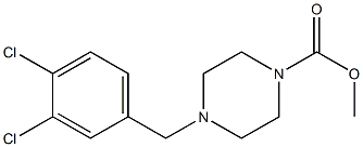 methyl 4-(3,4-dichlorobenzyl)piperazine-1-carboxylate Structure