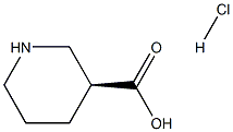 (S)-(+)-3-Piperidinecarboxylic Acid Hydrochloride 구조식 이미지