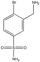 3-(aminomethyl)-4-bromobenzenesulfonamide Structure