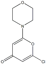 2-chloro-6-morpholino-4H-pyran-4-one Structure