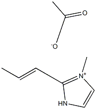 1-propenyl-3-methylimidazolium acetate 구조식 이미지