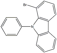 1-bromo-9-phenyl-9H-carbazole 구조식 이미지