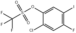 2-Chloro-4-fluoro-5-iodophenyltrifluoromethanesulphonate Structure