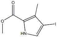 Methyl 4-iodo-3-methyl-1H-pyrrole-2-carboxylate 구조식 이미지