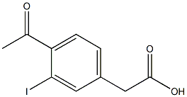 2-(4-Acetyl-3-iodophenyl)acetic acid Structure