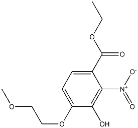 ethyl 3-hydroxy-4-(2-methoxyethoxy)-2-nitrobenzoate Structure