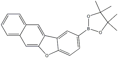 4,4,5,5-tetramethyl-2-(naphtho[2,3-b]benzofuran-2-yl)-1,3,2-dioxaborolane 구조식 이미지