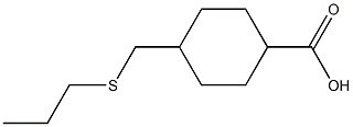 (1r,4r)-4-(propylthiomethyl)cyclohexanecarboxylic acid 구조식 이미지