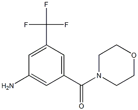 (3-amino-5-(trifluoromethyl)phenyl)(morpholino)methanone Structure