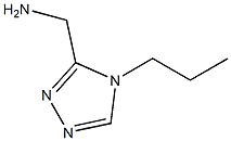 (4-propyl-4H-1,2,4-triazol-3-yl)methanamine Structure