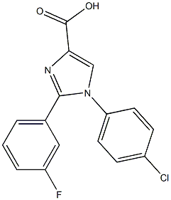 1-(4-chlorophenyl)-2-(3-fluorophenyl)-1H-imidazole-4-carboxylic acid Structure