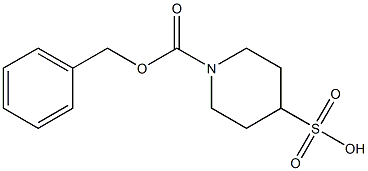1-(benzyloxycarbonyl)piperidine-4-sulfonic acid 구조식 이미지