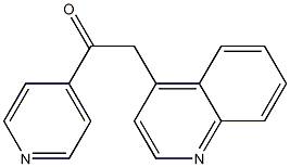 1-(pyridin-4-yl)-2-(quinolin-4-yl)ethanone 구조식 이미지