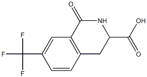 1-oxo-7-(trifluoromethyl)-1,2,3,4-tetrahydroisoquinoline-3-carboxylic acid Structure