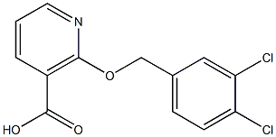 2-(3,4-dichlorobenzyloxy)nicotinic acid 구조식 이미지