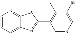 2-(5-bromo-4-methylpyridin-3-yl)thiazolo[5,4-b]pyridine 구조식 이미지