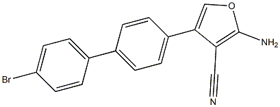 2-amino-4-(4'-bromobiphenyl-4-yl)furan-3-carbonitrile Structure