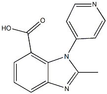 2-methyl-1-(pyridin-4-yl)-1H-benzo[d]imidazole-7-carboxylic acid 구조식 이미지