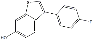 3-(4-fluorophenyl)benzo[b]thiophen-6-ol 구조식 이미지
