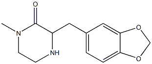 3-(benzo[d][1,3]dioxol-5-ylmethyl)-1-methylpiperazin-2-one Structure