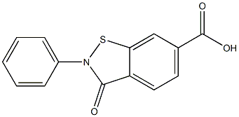3-oxo-2-phenyl-2,3-dihydrobenzo[d]isothiazole-6-carboxylic acid Structure