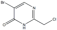 5-bromo-2-(chloromethyl)pyrimidin-4(3H)-one 구조식 이미지
