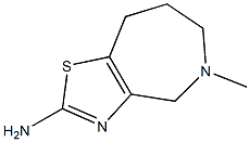 5-methyl-5,6,7,8-tetrahydro-4H-thiazolo[4,5-c]azepin-2-amine 구조식 이미지