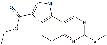 ethyl 7-(methylthio)-4,5-dihydro-1H-pyrazolo[3,4-f]quinazoline-3-carboxylate 구조식 이미지