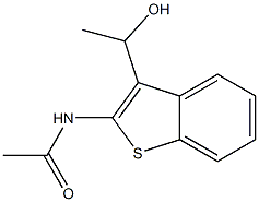 N-(3-(1-hydroxyethyl)benzo[b]thiophen-2-yl)acetamide Structure