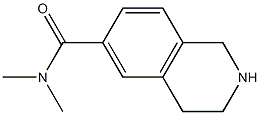 N,N-dimethyl-1,2,3,4-tetrahydroisoquinoline-6-carboxamide 구조식 이미지