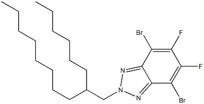 4,7-Dibromo-5,6-difluoro-2-(2-hexyl-decyl)-2H-benzotriazole Structure