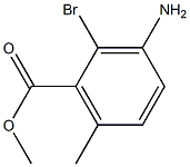 3-Amino-2-bromo-6-methyl-benzoic acid methyl ester Structure