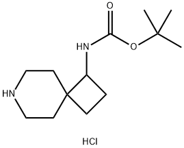 tert-butyl N-{7-azaspiro[3.5]nonan-1-yl}carbamate hydrochloride 구조식 이미지