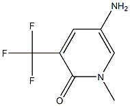 5-Amino-1-methyl-3-trifluoromethyl-1H-pyridin-2-one 구조식 이미지