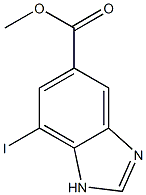 7-Iodo-1H-benzoimidazole-5-carboxylic acid methyl ester 구조식 이미지