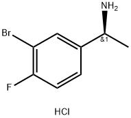 (1S)-1-(3-BROMO-4-FLUOROPHENYL)ETHAN-1-AMINE HYDROCHLORIDE Structure