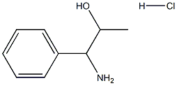 1-AMINO-1-PHENYLPROPAN-2-OL HYDROCHLORIDE Structure