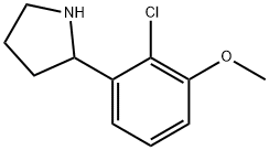 2-(2-CHLORO-3-METHOXYPHENYL)PYRROLIDINE Structure