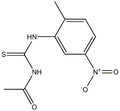 1-acetyl-3-(2-methyl-5-nitro-phenyl)-thiourea 구조식 이미지