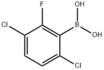 3,6-Dichloro-2-fluorophenylboronic acid 구조식 이미지