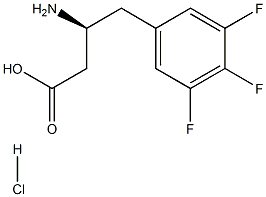 (S)-3-Amino-4-(3,4,5-trifluoro-phenyl)-butyric acid-HCl 구조식 이미지